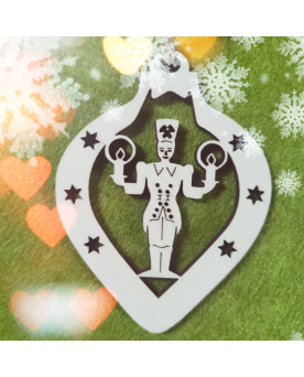 Anhänger Weihnachten - Tropenform - Motiv Bergmann