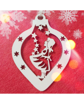 Anhänger Weihnachten - Tropenform - Motiv Zauber
