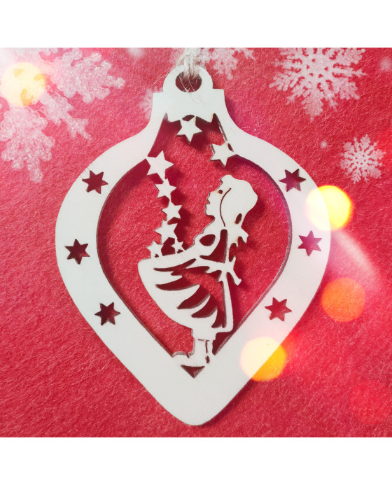 Anhänger Weihnachten - Tropenform - Motiv Zauber