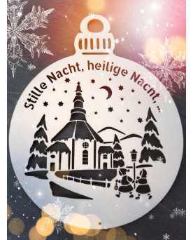 Weihnachtliches Fensterbild - Lieder - Stille Nacht