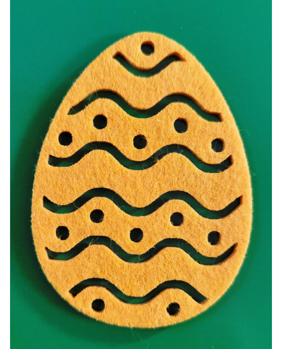 Anhänger Ostern - Motiv Osterei Wellen