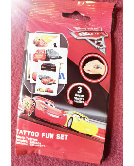 Disney Cars - Temporäre Tattoos - 3 Bögen