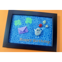 Steinbild - Happy Birthday Geldgeschenk