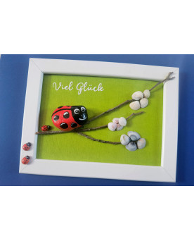 Steinbild - Viel Glück